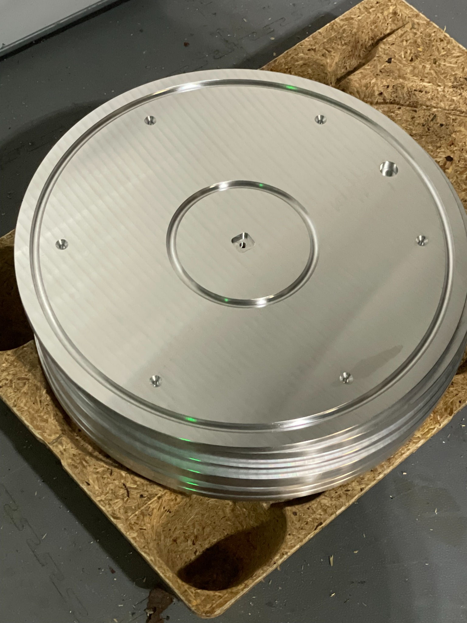 Pièce circulaire · Face usinée